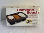 Hamilton Beach Serving For 18 Quart Roaster Oven #32507 Buffet Set. Fixed Price $60.00.