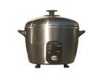 3 Cups Stainless Steel Rice Cooker And Steamer By Sunpentown. Fixed Price $89.49.