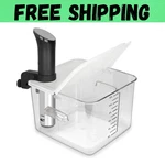 Sous Vide Container 12 Quart Collapsible Hinged Lid For Anova Cooker New. Fixed Price $13.79.