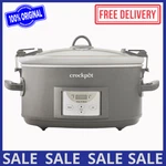 Crock-pot Programmable 7-QUART And Carry Slow Cooker Grey. Fixed Price $59.95.