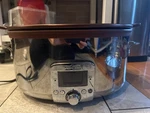 All-clad SC04 7 Quart Oval-shaped Programmable Slow Cooker Silver/copper. Fixed Price $200.00.