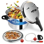 Pressure Cooker Qt+, Olla De Presion,all Stovetops 8.5 Quarts, Silver. Fixed Price $99.46.