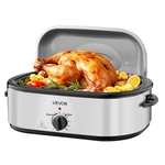 Vevor Electric Roaster Oven 20QT Roasting Pan With Self-basting Lid. Fixed Price $64.99.