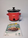 Kooc Small Slow Cooker, 2-QUART, Free Liners Included For Easy Clean-up, Upgrade. Fixed Price $25.00.