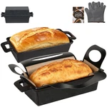 Rottogoon 2 In 1 Cast Iron Loaf Pan With Lid,even Heat Distribution Bread Bak.... Fixed Price $55.42.