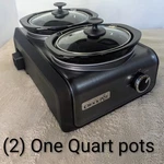 Crock-pot SCCPMD1-CH Hook Up Double Oval Connectable 2 1-QUART Slow Cookers. Fixed Price $74.99.