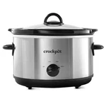 Crock-pot Slow Cooker 4.5 Qt. Silver Glass Lid Manual Keep Warm 3-SETTING. Fixed Price $26.99.