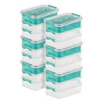 Sterilite Convenient Home 3-TIERED Stack Carry Storage Box, Clear (6 Pack). Fixed Price $57.29.