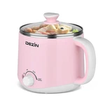 Dezin Hot Pot Electric, Rapid Noodles Cooker, Stainless Steel 1.6L, Pink. Fixed Price $40.50.
