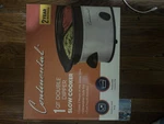 Continental 1 Qt Double Dipper Slow Cooker Stainless Steel Removable Pot. Fixed Price $71.62.