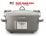 Crock-pot Programmable 7-QUART And Carry Slow Cooker, Grey. Fixed Price $43.00.