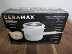 Ceramax Electric Hot Pot Nonstick Ceramic Skillet Pan 2.6QT Cooker W Lid Steamer. Fixed Price $49.99.