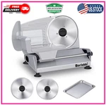 Meat Slicer, 200W Electric Food With Removable 7.5 Stainless Silver. Fixed Price $122.54.