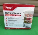 Nwt Rosewill Food Steamer With Three Tier Baskets. Fixed Price $44.98.