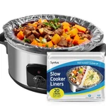 Syntus Crock Pot Liners, 20 Count Large Size Slow 21", Clear. Fixed Price $17.73.