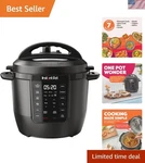 Programmable 6QT Pressure Cooker - Black. Fixed Price $202.87.