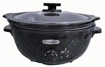 Elite Gourmet MST-1234BX# 6 Qt Diamond Pattern Slow Cooker, Dishwasher-safe. Fixed Price $34.99.
