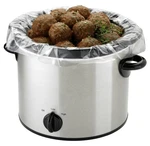 Pansaver 100 Count Ez Clean Slow Cooker Liners And Cooking 3 Quarts, Silver. Fixed Price $99.99.