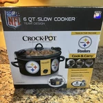 Crock-pot Pittsburgh Steelers Nfl Slow Cooker 6 Quart Tailgate & Carry. Fixed Price $129.99.