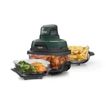 Ninja Crispi 5-IN-1 Glass Air Fryer 450 F, Nontoxic, 4QT & 6-CUP FN103BF. Fixed Price $190.01.