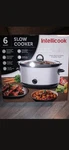 Intellicook 6 Quart Stainless Steel Slow Cooker Silver Black 3 Heat Settings. Fixed Price $35.02.