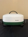 West End Completely Immersive Electric Skillet Green & White - Tested Working. Fixed Price $22.00.