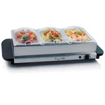 Megachef Buffet Server & Food Warmer With 3 Removable Sectional Trays , Heat. Fixed Price $78.53.