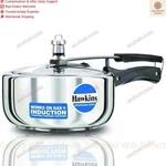 Hawkins 3 Litre Stainless Steel Cooker, Wide Design Pan Induction. Fixed Price $59.97.