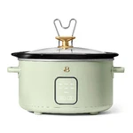 Beautiful 4QT Slow Cooker With Touch-activated Display, White Icing By Drew. Fixed Price $47.96.