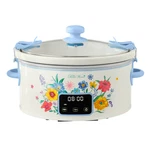 6-QUART The Pioneer Woman Digital Slow Cooker, Locking Lid, Brilliant Blooms. Fixed Price $69.95.