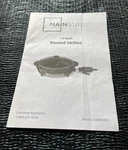 Operating Instructions Only Mainstays 12 Inch Round Skillet Model 100002052. Fixed Price $5.23.