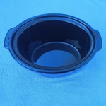 Crockpot Oval Stoneware Insert Black Dish Model CPSCVM40-BP 4QT. Fixed Price $22.50.