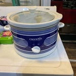 Crock-pot The Original Slow Cooker 4.5 Quarts-color Blue/white. Fixed Price $39.99.
