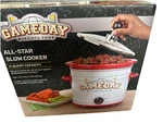 Gameday Sports Fan 4 Qt Slow Cooker Star Crock Pot Football Party New. Fixed Price $49.00.