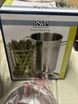 Rsvp Endurance Stainless Steel Asparagus & Food Steamer - 3 Qt Corn. Fixed Price $18.00.