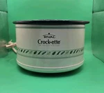Rival Crock-ette 1 Quart Slow Cooker Pot Model 3200 Spice Leaves Tested. Fixed Price $13.00.