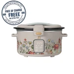 Beautiful 4 Qt Digital Slow Cooker With Hinged Locking Lid, Wildflower Porcini. Fixed Price $15.69.