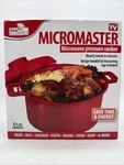 Micromaster Microwave Pressure Cooker Seen On Tv Handy Gourmet Recipe Booklet. Fixed Price $24.95.