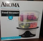 Aroma 6 Qt Electric Food Steamer. Fixed Price $26.00.