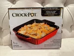 New! Crock Pot Denhoff 8" Square Non-stick Stoneware Casserole Baking Dish Pan. Fixed Price $19.99.