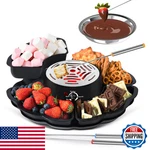 Chocosmore 2 1 Electric Smores Maker Fondue Pot Tabletop Indoor Kit 4. Fixed Price $58.31.
