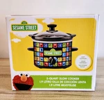 Uncanny Brands Sesame Street 2 Quart Blue Red Yellow Green Slow Cooker Crock Pot. Fixed Price $40.00.