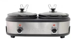 Courant Double Slow Cooker 2.5 Crock Each, Quarts, Stainless Steel. Fixed Price $59.99.