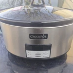 Crock-pot Large 8-QUART Programmable Slow Cooker With Auto Warm Setting Black.... Fixed Price $58.17.