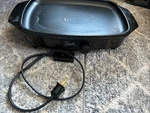 West Bend Slow Cooker Black Base Griddle Fits 4 6 Qt Pan W/ Cord. Fixed Price $11.88.