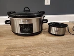 Crock-pot Slow Cooker Quart SCCPVLF710-S Combo Set W/little Dipper. Fixed Price $55.99.