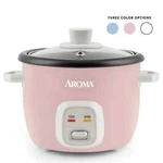 Aroma 4-CUPS (cooked) / 1QT. Rice & Grain Cooker, Pink. Fixed Price $31.60.