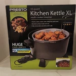 Presto Kitchen Kettle Xl 10-QUART Multi-cooker Steamer Non-stick Black New. Fixed Price $91.49.