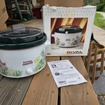 Rival Qt Crock Pot Stoneware Slow Cooker Model 3154 Hg Vintage Floral Herb. Fixed Price $55.00.