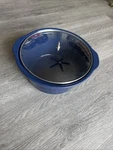 Rival Crock Pot Slow Cooker 4 Qt Stoneware Blue Liner With Knob Missing Glass. Fixed Price $21.00.